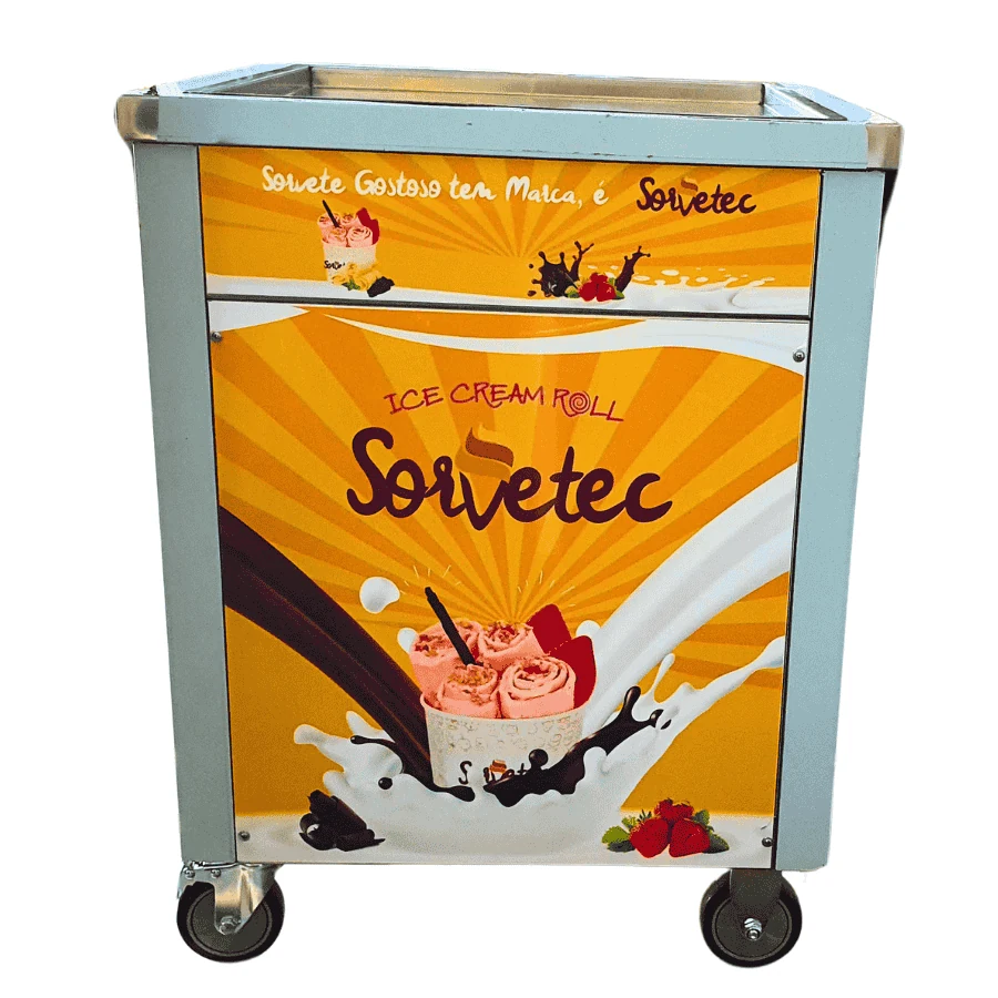 Máquina Sorvetec de sorvete na chapa